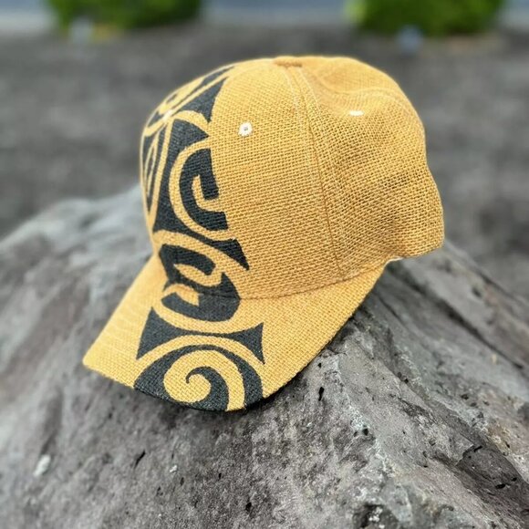 Magic Headwear Ball Cap Trucker hat Burlap Black Tribal Unisex Mesh Back - Picture 2 of 7